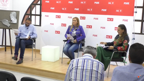 Conferencia en la sede del PSOE sobre el conflicto de Ucrania