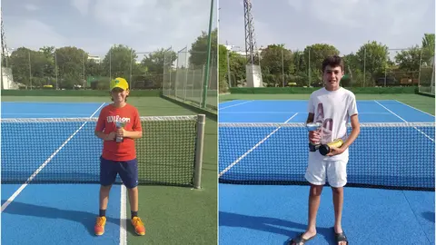 Álvaro a la derecha y Pablo a la izquierda