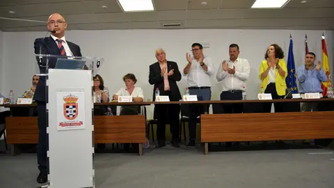 Alfonso Megía en el atril