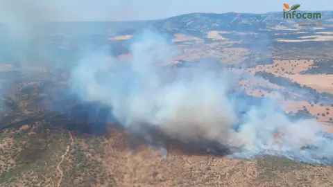 Incendio en Montiel
Foto: Plan Infocam