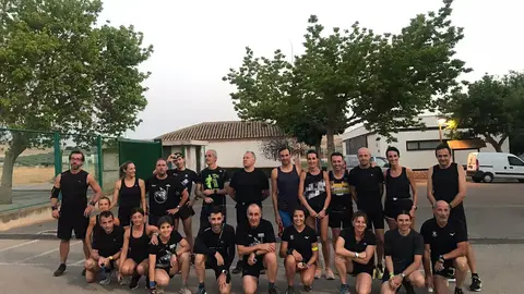 Participantes en la Carrera Nocturna del Club Extenuación. 23-07-2022
