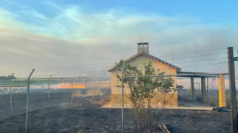 Incendio en la avenida de Castilnuevo