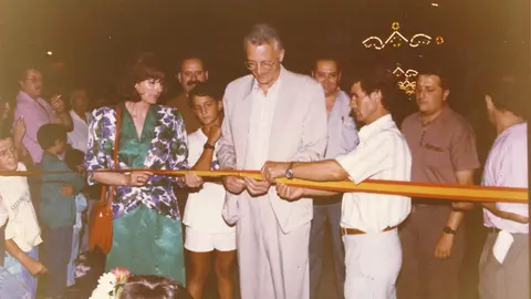 Feria de agosto en el último año en el parque municipal