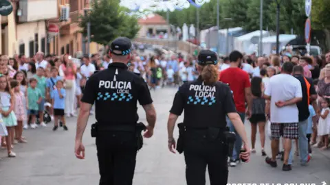 Policía Local en la feria de La Solana
