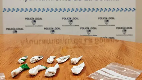 'Pollos' de cocaína incautada por la Policía Local de La Solana