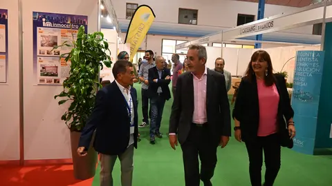Jesús Martín inaugurando la Feria de Muestras y Eventos