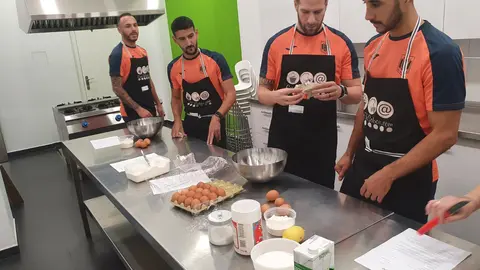 Jugadores del Viña Albali en CreaTuSabor