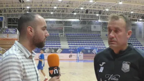 Javi Garoz entrevistando a David Ramos para HD Hoy Deportes