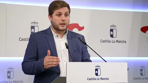 Toledo, 26 de junio de 2019.- El portavoz en funciones del Gobierno regional, Nacho Hernando, informa de los acuerdos aprobados en el Consejo de Gobierno, en el Palacio de Fuensalida. (Foto: Álvaro Ruiz // JCCM)