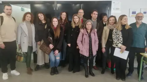 Mesa de profesionales en el IES Balbuena