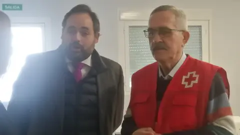 Francisco Núñez con el presidente de Cruz Roja Valdepeñas, Jesús Merlo
