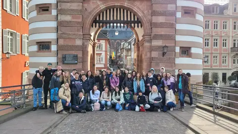 Grupo de Estudiantes de distintas nacionalidades europeas, en el Erasmus