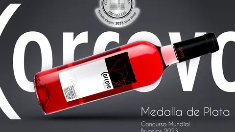 MEDALLA DE PLATA CORCOVO ROSADO CONCURSO MUNDIAL DE BRUSELAS 2023