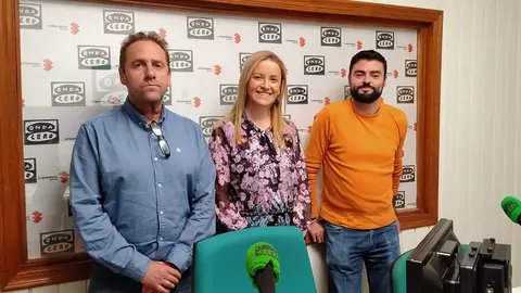 Julián Gómez, Vanessa Irla y Emilio Hidalgo