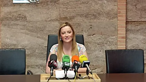 Vanessa Irla en la presentación de la Noche de los Museos