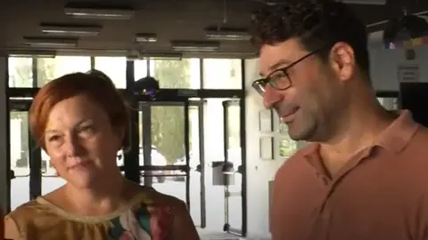 Teresa Martínez, jefa de Estudios, y Juan Miguel Calderón, director del Instituto Balbuena