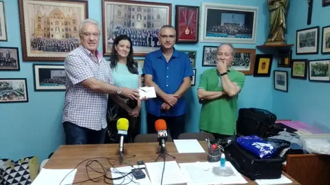 Victoriano González, Mar Marqués, Agustín Cámara y Pedro Sánchez