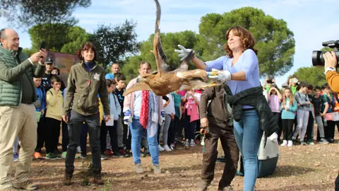Blanca Fernández suelta de águila 3