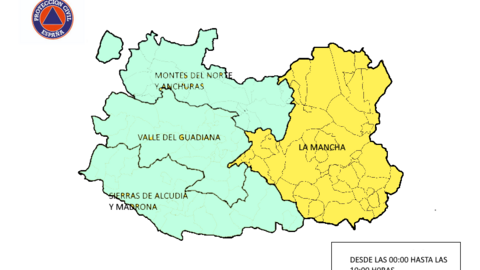 Mapa de alerta por niebla