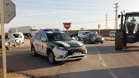 Movilización de agricultores y ganaderos hoy en Valdepeñas (2)