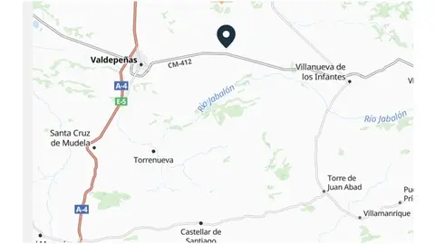 Mapa con el tramo afectado por las obras