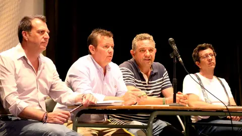 -Los responsables de la nueva cooperativa durante la presentación