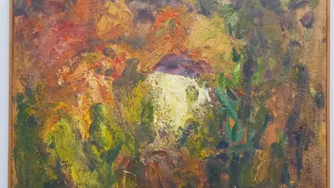 Solana del Pino. Óleo sobre lienzo de Manuel Prior