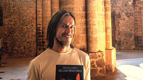 Luis Chacón en el castillo Calatrava la Nueva