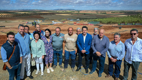 Visita del presidente de la Diputación al circuito de motocross de Cózar