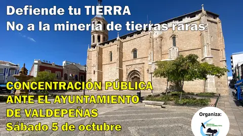 Cartel concentración Valdepeñas
