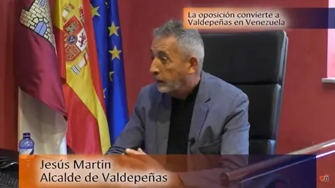 El alcalde de Valdepeñas en su entrevista con TeleValdepeñas tras el pleno