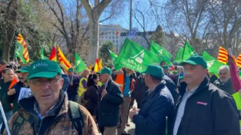 Protesta agraria en Madrid