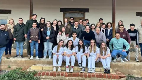 Encuentro entre jinetes y estudiantes de fisioterapia