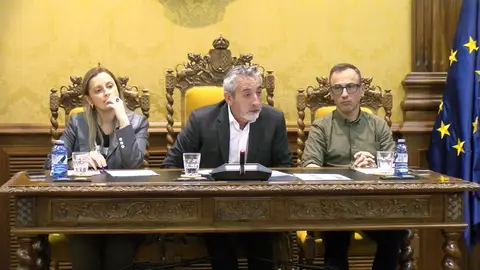 El alcalde de Valdepeñas durante el pleno de hoy
