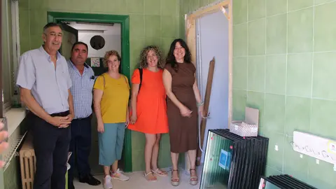 Blanca Fernández visita obras colegio Carrizosa 2