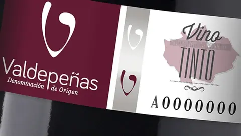 Contraetiqueta de la DO Valdepeñas