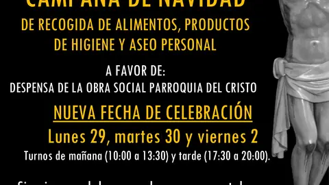 Cartel Aplazamiento Campa&ntilde;a Navidad 2025