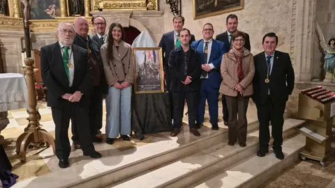 El Hermano Mayor y directivos de la cofrad&iacute;a