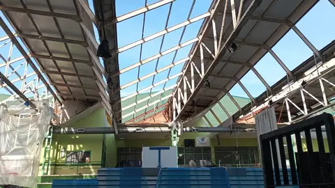 Cubierta del pabell&oacute;n La Molineta