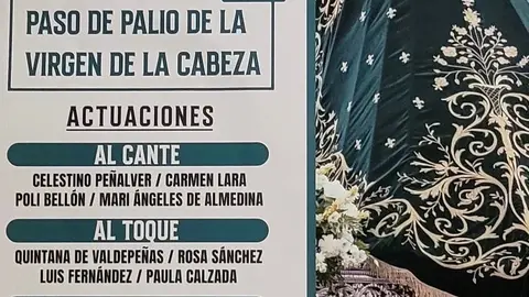 Cartel festival ben&eacute;fico de copla y flamenco