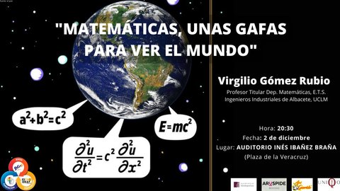 "Matemáticas, unas gafas para ver el mundo", conferencia de Quixote Innovation