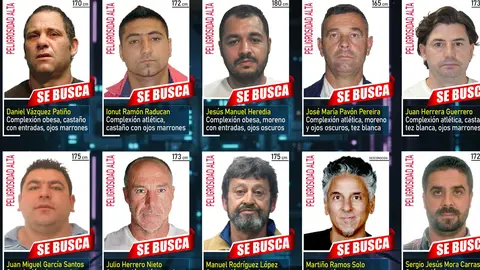 La Policía Nacional solicita la colaboración ciudadana para detener a los fugitivos más buscados en España