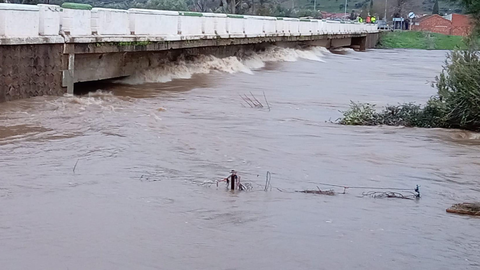 Estado de la red provincial de carreteras de Ciudad Real por la borrasca Leonardo