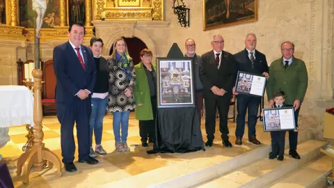 El majestuoso paso del Santo Sepulcro, cartel anunciador de la procesión del Viernes Santo