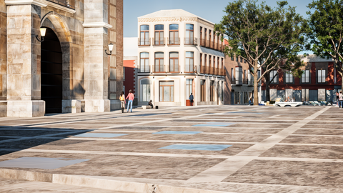 Ocho meses para las obras de la nueva salida del parking de Plaza Constitución a calle Castellanos