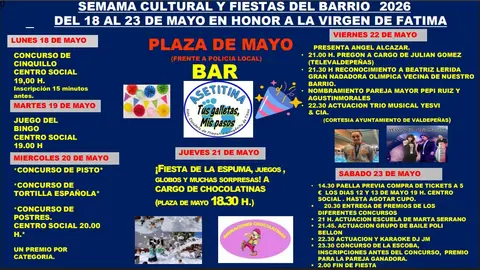 Las fiestas del barrio de Fátima se trasladan a la plaza de Mayo