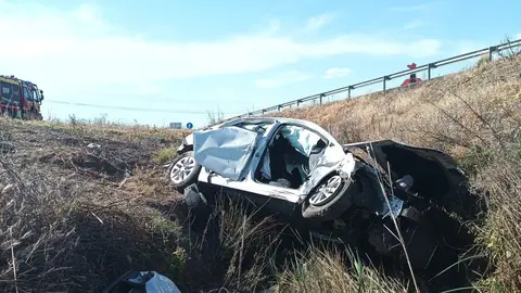 Una fallecida y dos heridos en un accidente en Viso del Marqués