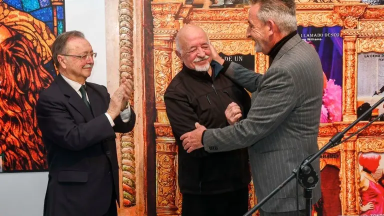 Jes&uacute;s Mart&iacute;n y Manuel Merlo durante la inauguraci&oacute;n