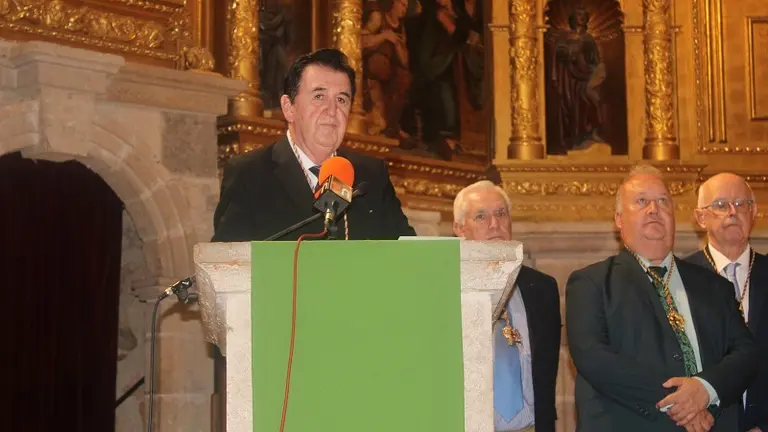 &Aacute;ngel L&oacute;pez durante el acto