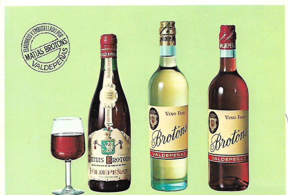 Postal botellas Brotons